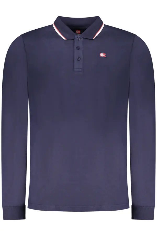 NORWAY 1963 NORWAY 1963 MEN'S LONG-SLEEVED POLO SHIRT, BLUE