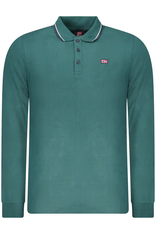NORWAY 1963 NORWAY 1963 MEN'S LONG-SLEEVED POLO SHIRT, GREEN
