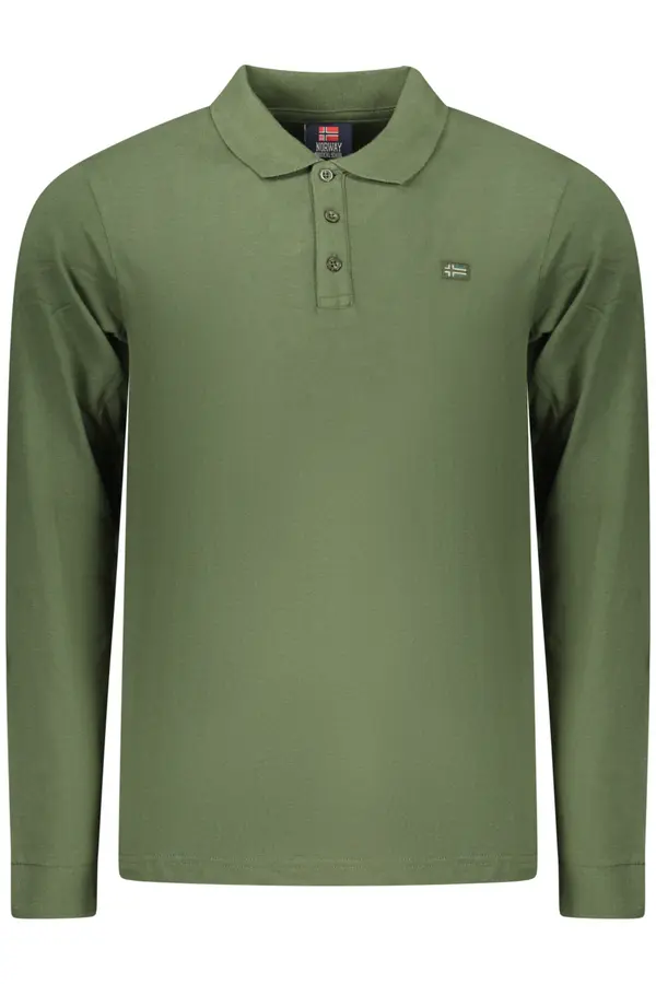 NORWAY 1963 NORWAY 1963 MEN'S LONG-SLEEVED POLO SHIRT, GREEN