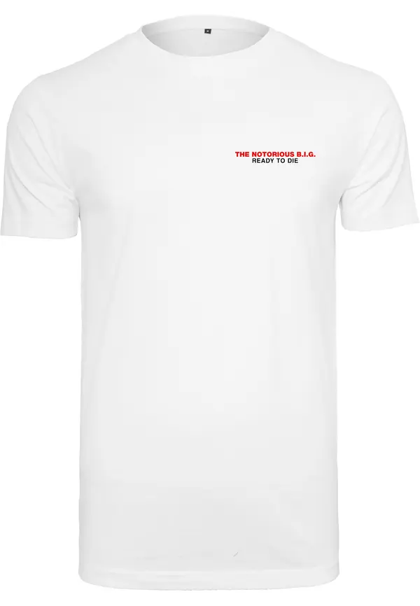 Merchcode Notorious Big Ready To Die Tracklist T-Shirt White