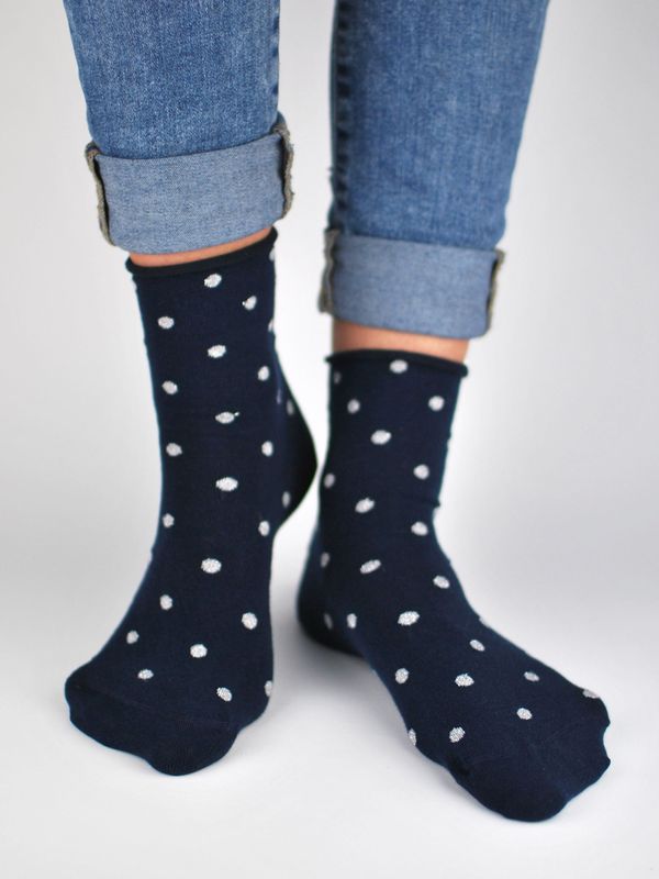 NOVITI NOVITI Woman's Socks SB015-W-02 Navy Blue