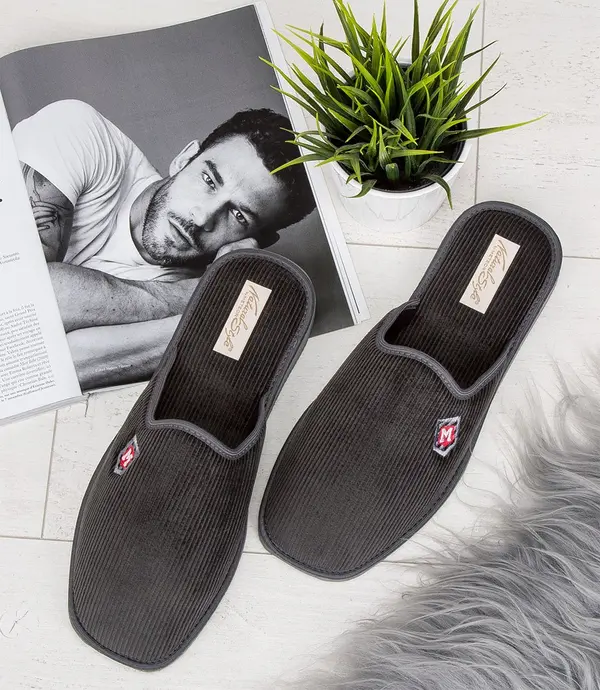 Natural Style NS-401 Moški copati sivi
