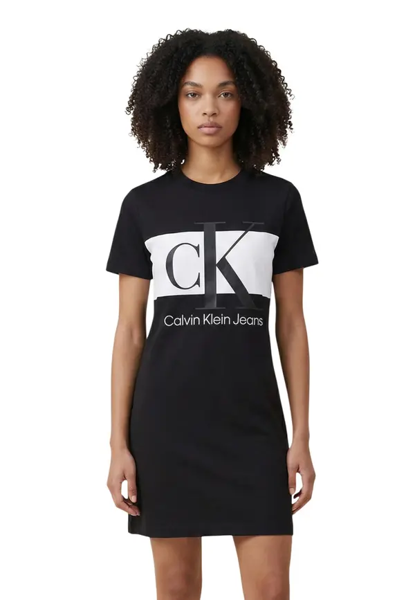Calvin Klein Obleka s kratkimi rokavi Calvin Klein