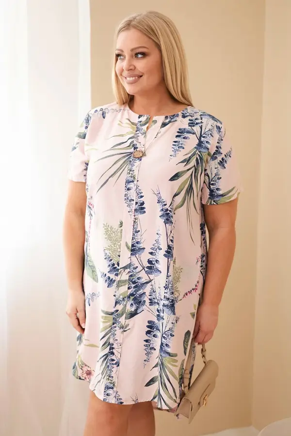 Kesi Włoski Obleka s kratkimi rokavi za večje številke Kesi Włoski