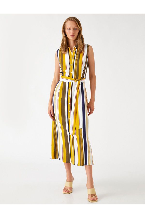 Koton Obleka srajce s pasom Koton