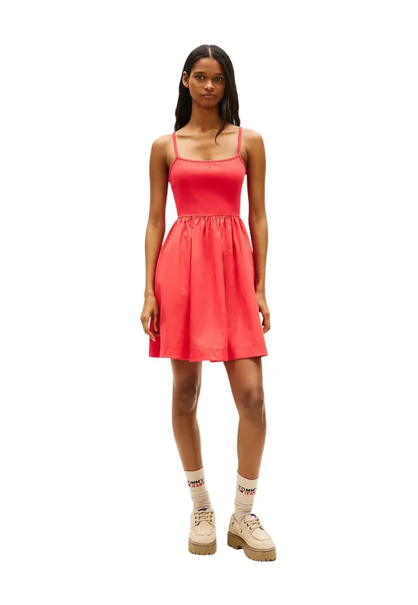 Tommy Hilfiger Jeans Obleka z naramnicami Tommy Hilfiger