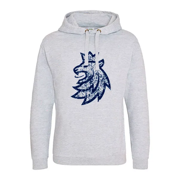 Official Merchandise Official Merchandise Men's Czech Hockey Hoodie Lion Grey, XXL