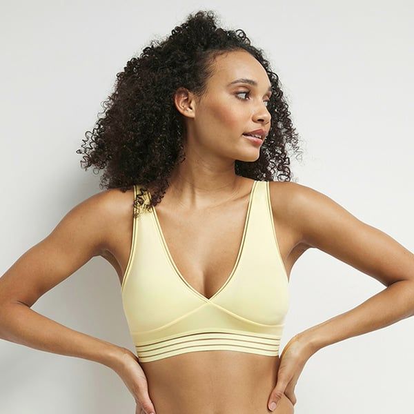 DIM OH MY DIM'S BRA - Women's bra without bones - yellow