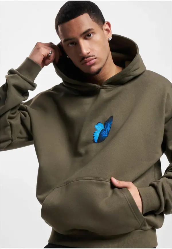 Mister Tee Olive Le Papillon Heavy Oversize Hoody