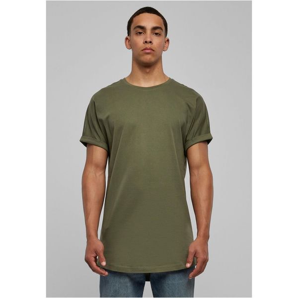 Urban Classics Olive T-shirt with a long shape