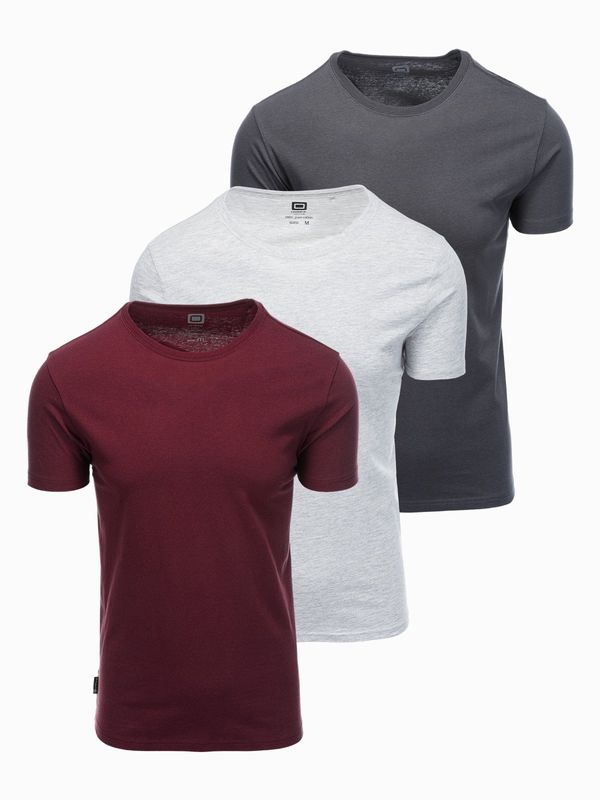 Ombre Ombre BASIC 3-pack cotton t-shirt set