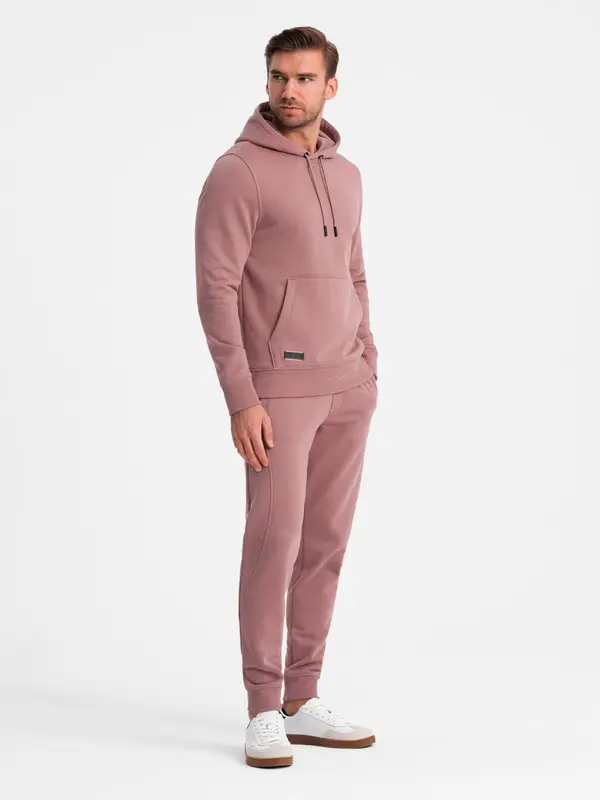 Ombre Ombre BASIC men's tracksuit set kangaroo sweatshirt + joggers