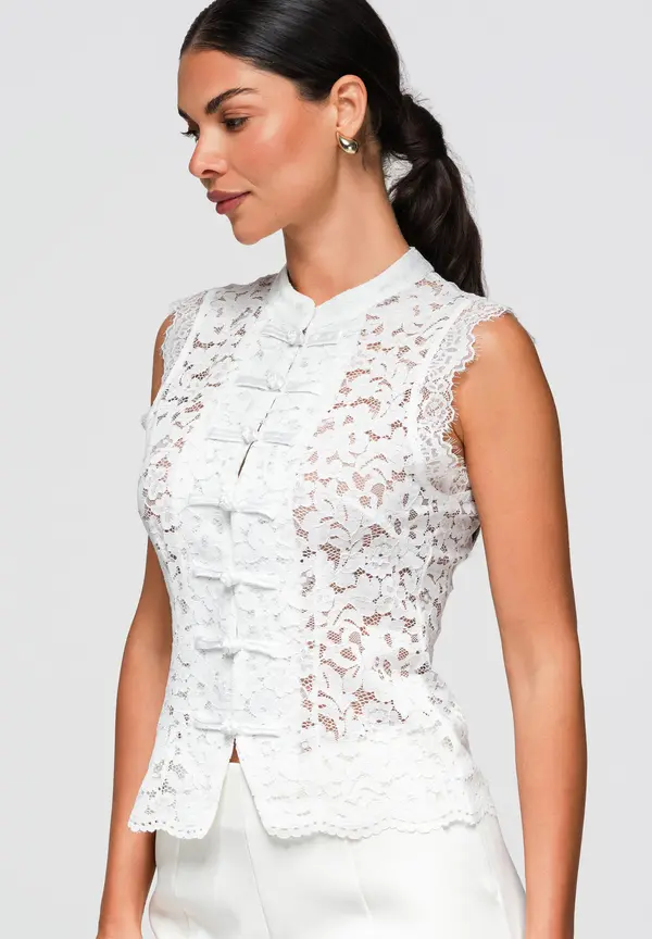 Ombre Ombre čipkasta bluza OW-TS