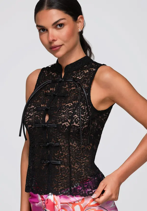 Ombre Ombre čipkasta bluza