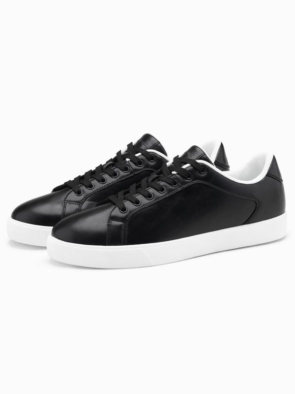 Ombre Ombre Classic men's sneaker shoes with high sole - black