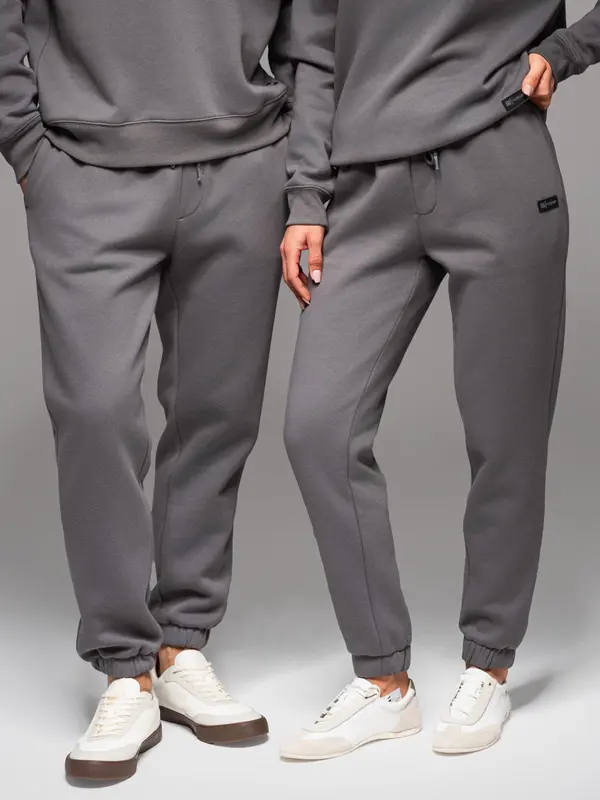 Ombre Ombre Classic sweatpants with drawstrings unisex-grey