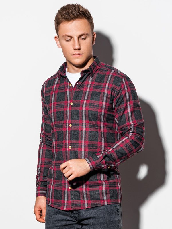 Ombre Ombre Clothing Men's shirt with long sleeves