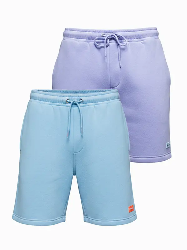 Ombre Ombre komplet dveh unisex kratkih hlač z elastičnim pasom
