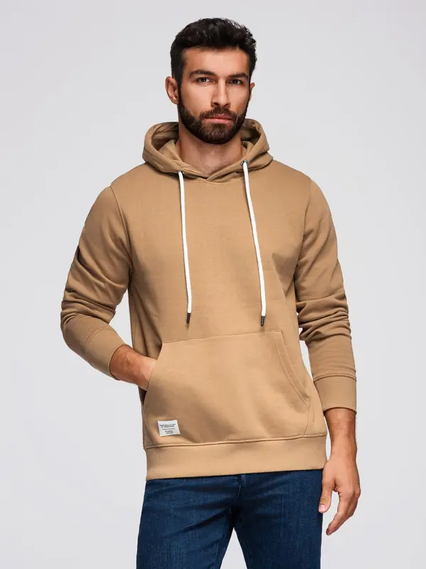 Ombre Ombre Men's BASIC kangaroo hooded sweatshirt
