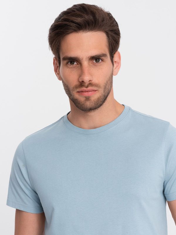 Ombre Ombre Men's classic cotton BASIC T-shirt - blue