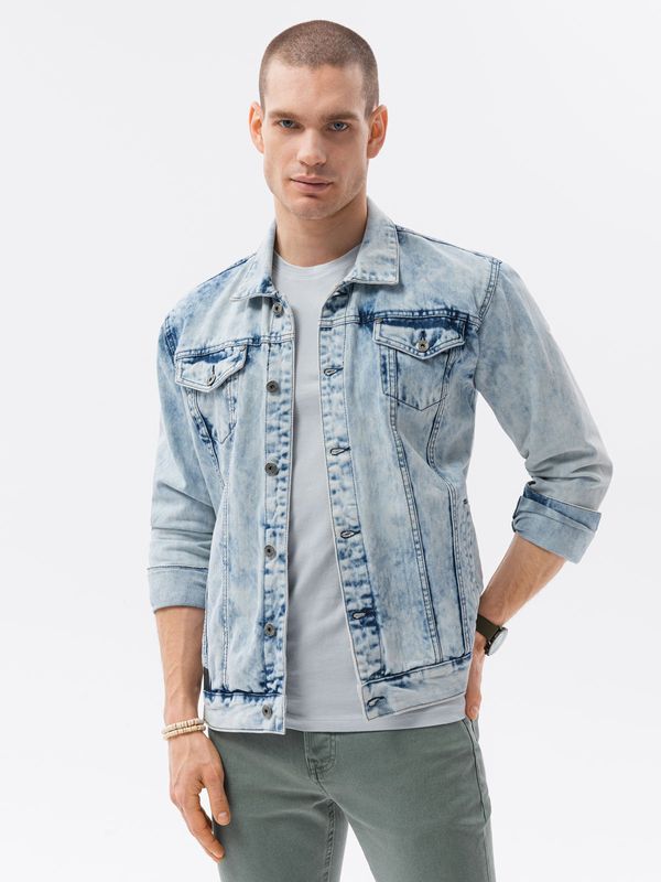 Ombre Ombre Men's denim katana jacket - light denim