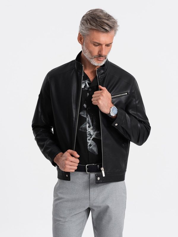 Ombre Ombre Men's eco-leather jacket