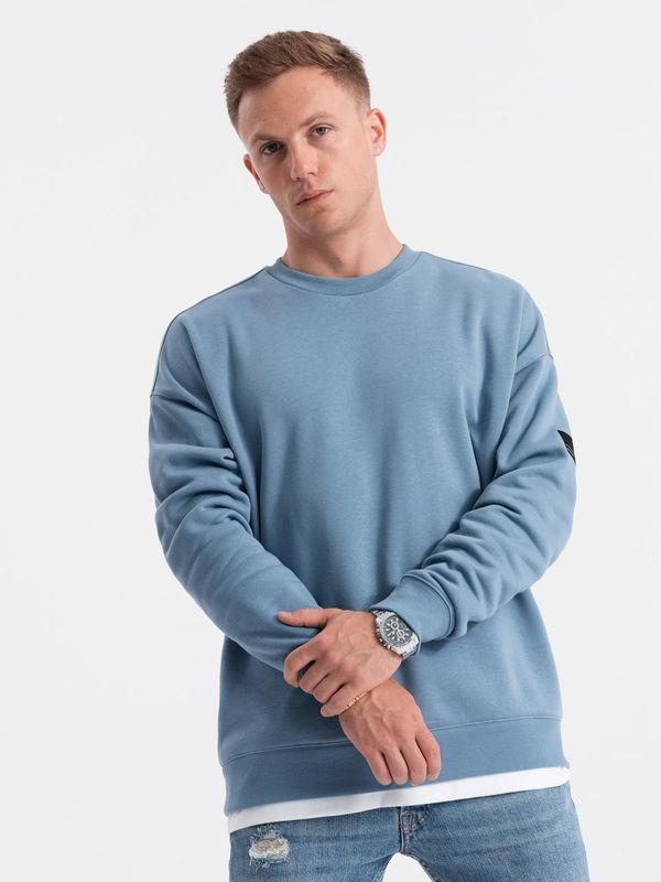 Ombre Ombre Men's hoodless sweatshirt - blue