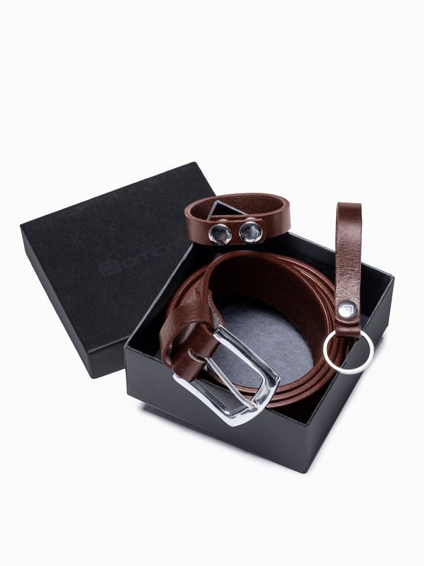Ombre Ombre Men's leather accessories set