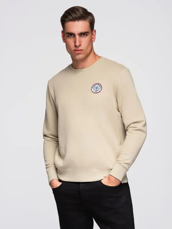 Ombre Ombre Men's non-stretch sweatshirt with patch