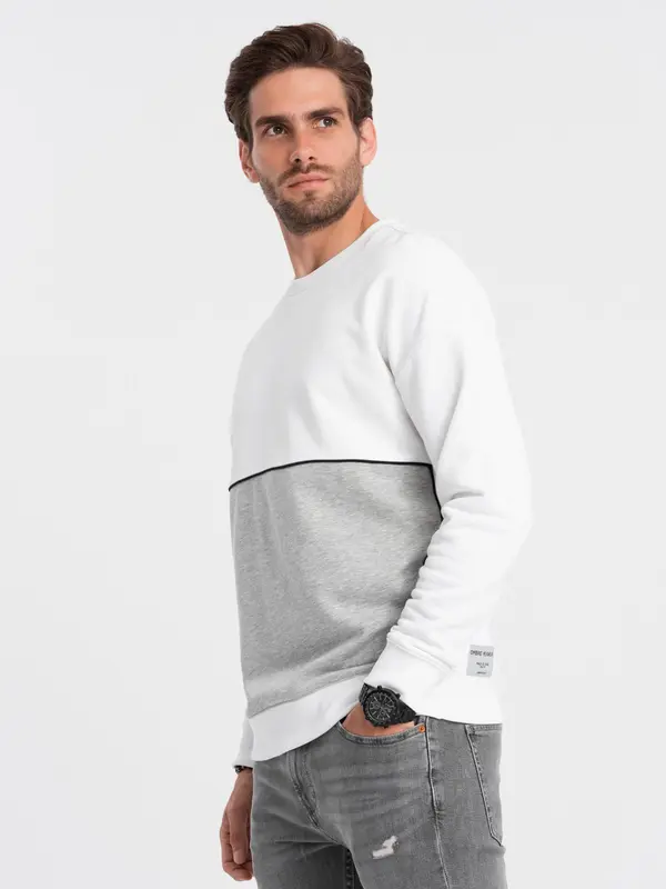Ombre Ombre Men's OVERSIZE sweatshirt with contrasting color combination