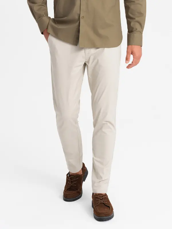 Ombre Ombre Men's REGULAR FIT uniform chino pants - beige