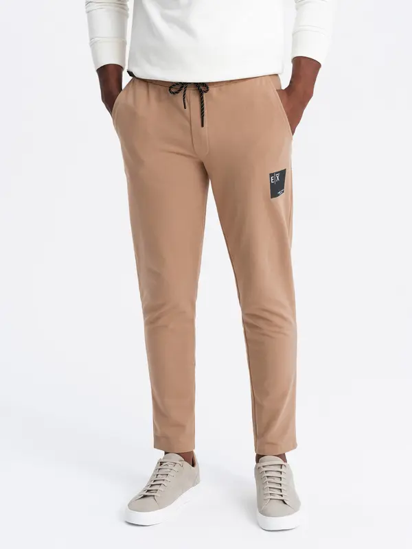 Ombre Ombre Men's sweatpants with logo - brown