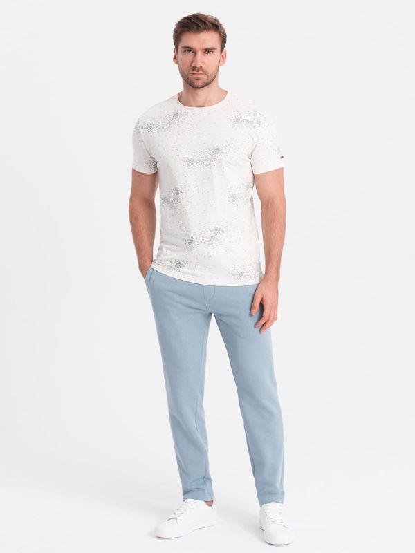 Ombre Ombre Men's sweatpants with unlined leg - light blue