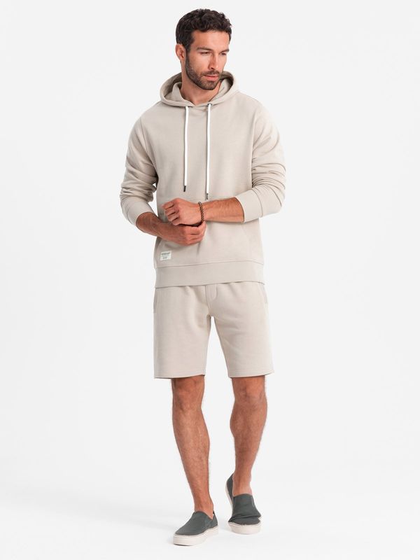 Ombre Ombre Men's sweatshirt set kangaroo sweatshirt + shorts