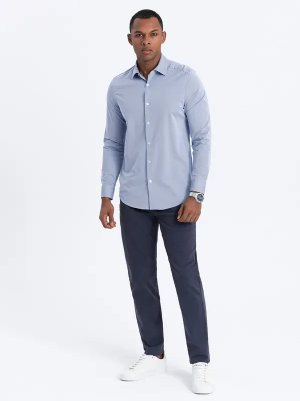 Ombre Ombre Men's tailored chino pants - dark blue