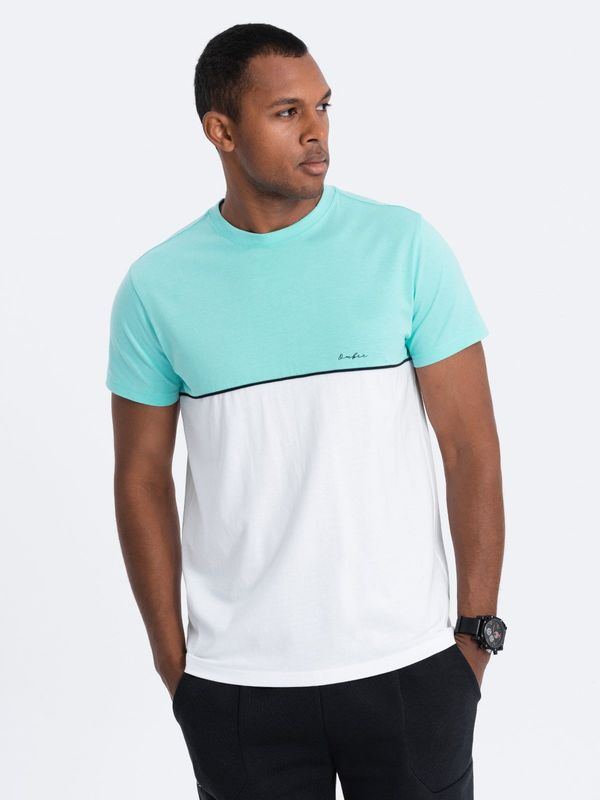 Ombre Ombre Men's two-tone cotton T-shirt