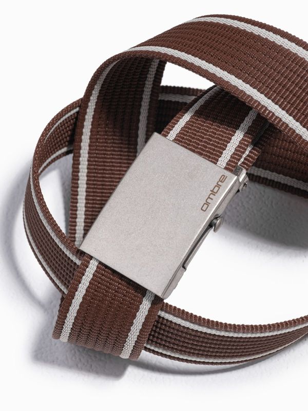 Ombre Ombre Men's two-tone parchment belt