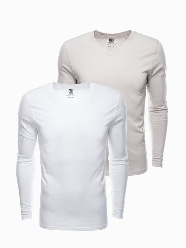 Ombre Ombre Men's V-NECK longsleeve set - mix 2