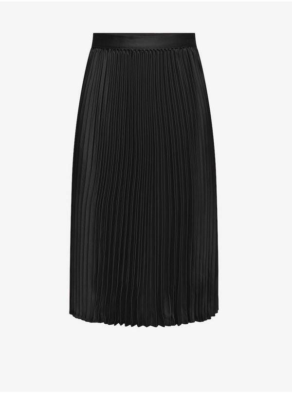 Only Only Black Women's Satin Pleated Skirt JDY Sarah - Women's