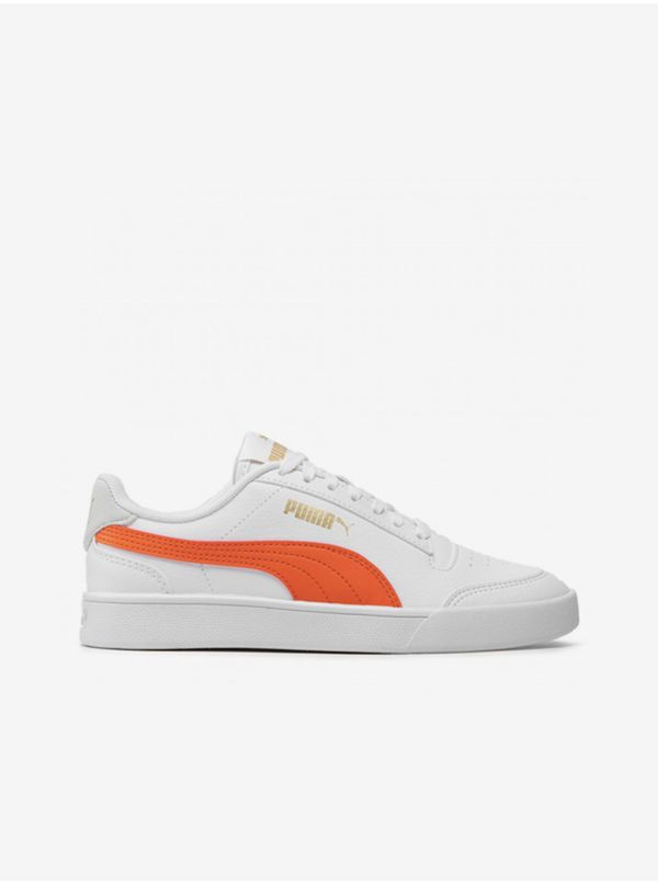 Puma Orange and white kids sneakers Puma Shuffle Jr - Boys