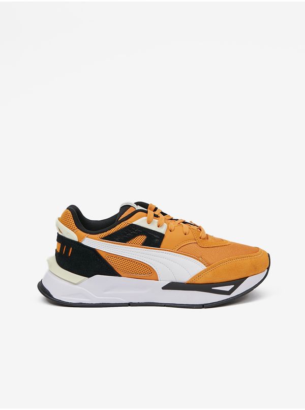 Puma Orange Mens Suede Details Puma Mirage Sport Remix - Men