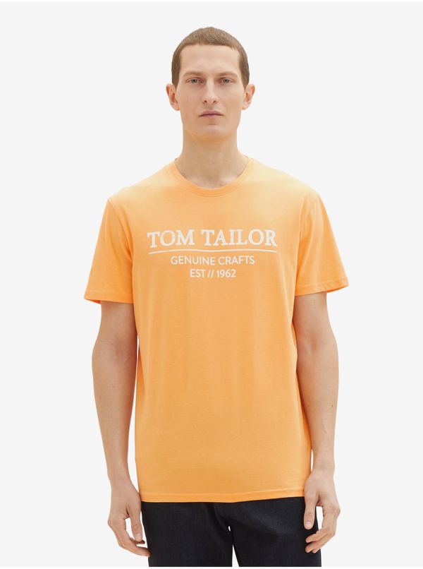 Tom Tailor Orange Men's T-Shirt Tom Tailor - Men