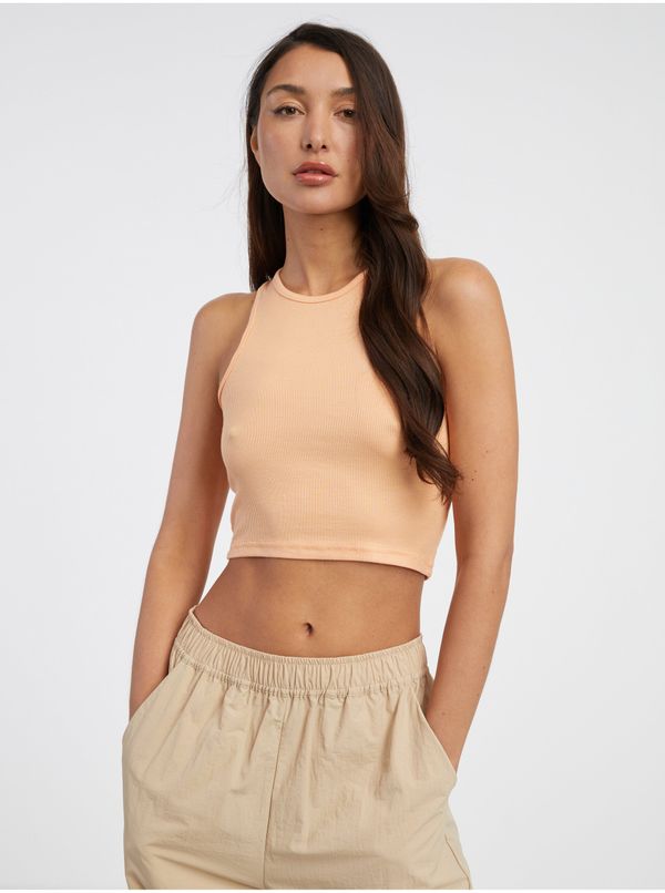 Only Orange Womens Crop Top Top ONLY Belia - Women