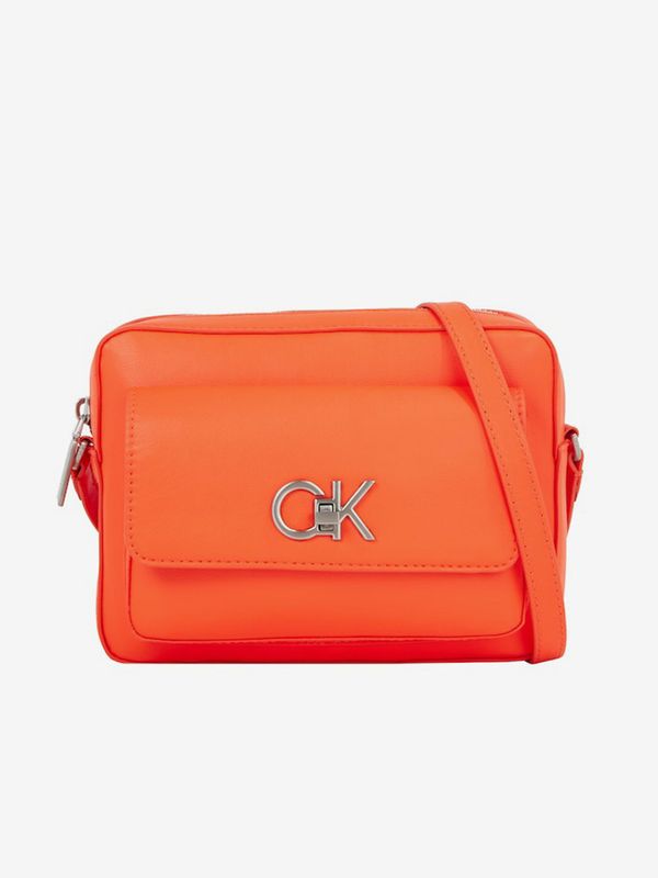 Calvin Klein Orange Women's Crossbody Bag Calvin Klein Re-Lock Camera Bag