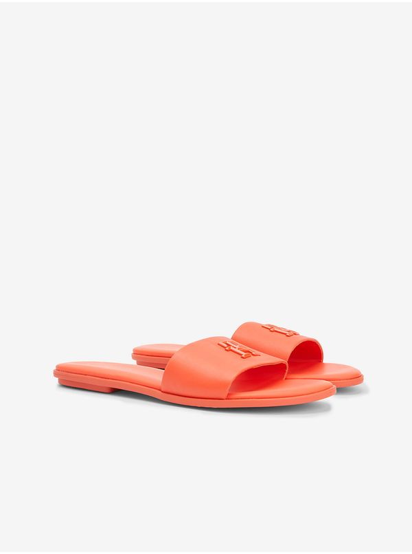 Tommy Hilfiger Orange Women's Leather Slippers Tommy Hilfiger - Women