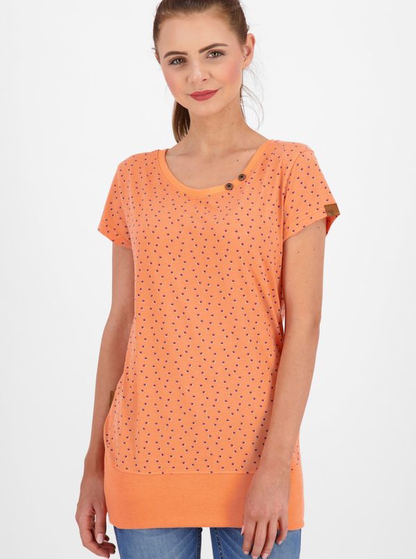 ALIFE AND KICKIN Orange women's patterned long T-shirt Alife and Kickin - Women's