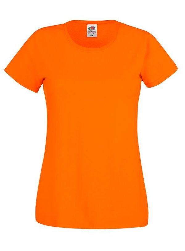 Fruit of the Loom Orange Women's T-shirt Lady fit Original Fruit of the Loom