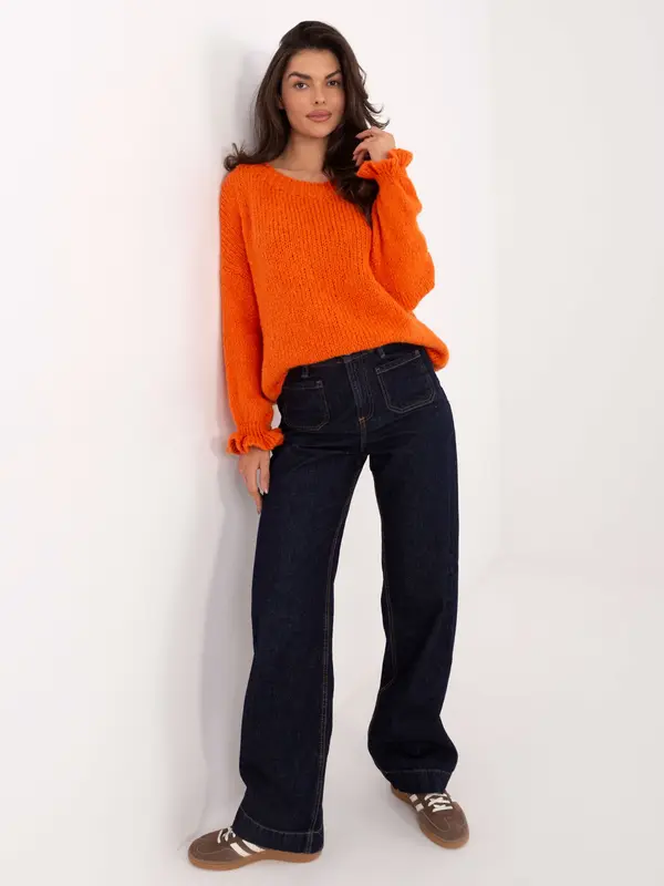 Italy Moda Oranžen pulover MI-SW-2912.10X