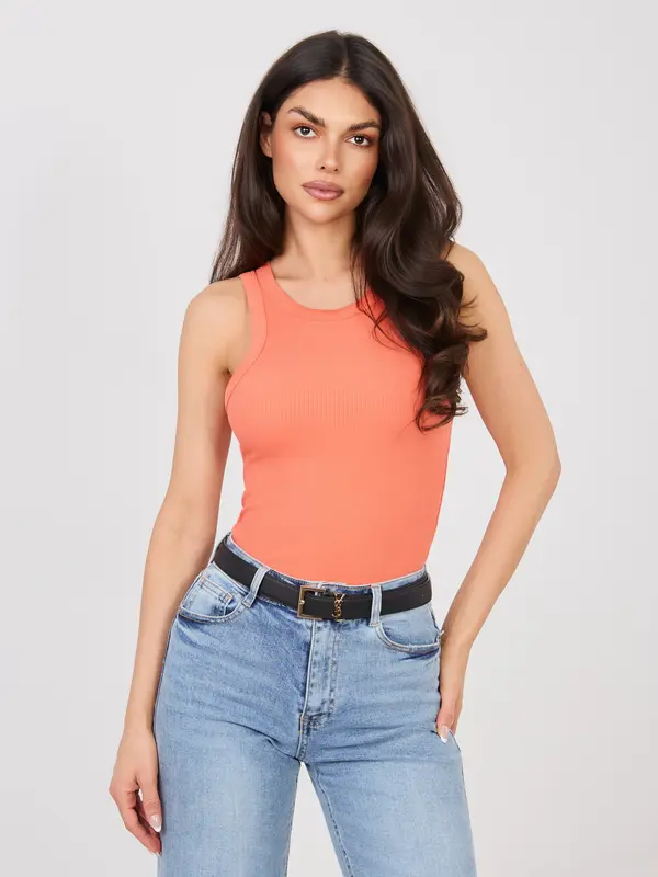 Sublevel Oranžen top brez rokavov