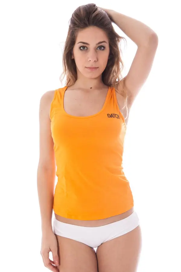 Datch Oranžen ženski top brez rokavov DATCH